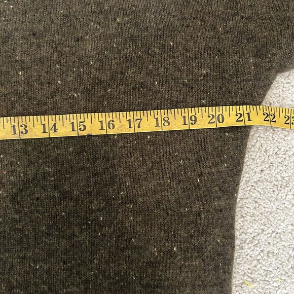 Lu Ren Women’s Dolman Sleeve Green Brown Sweater Size Small 100% Cashmere - Picture 5 of 7